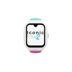 Montre connectée Savefamily Iconic Plus 2 pour enfants avec GPS et appels - IP67 - Batterie 850 mAh - IA - Couleur pop
