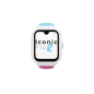Montre connectée Savefamily Iconic Plus 2 pour enfants avec GPS et appels - IP67 - Batterie 850 mAh - IA - Couleur pop