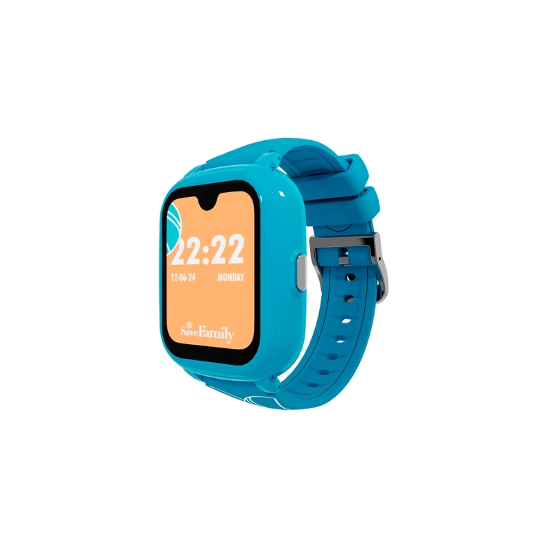 Montre connectée Savefamily Iconic Plus 2 pour enfants avec GPS et appels - IP67 - Batterie 850 mAh - IA - Couleur sportive
