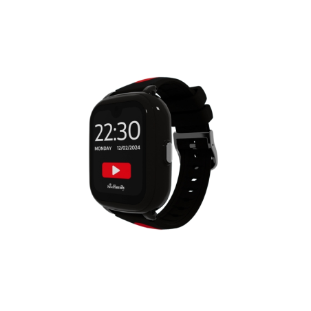 Montre connectée Savefamily Iconic Plus 2 pour enfants avec GPS et appels - IP67 - Batterie 850 mAh - IA - Streamer couleur