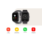 Montre connectée Savefamily Senior avec GPS et appels - IP67 - Écran 1,4" - Suivi de santé à distance - Alerte chute