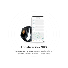 Montre connectée Savefamily Senior avec GPS et appels - IP67 - Écran 1,4" - Suivi de santé à distance - Alerte chute