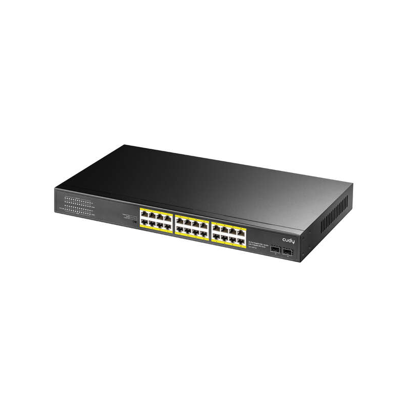 Cudy GS1028PS2 Commutateur Gigabit PoE+ 24 ports avec 2 ports SFP Gigabit