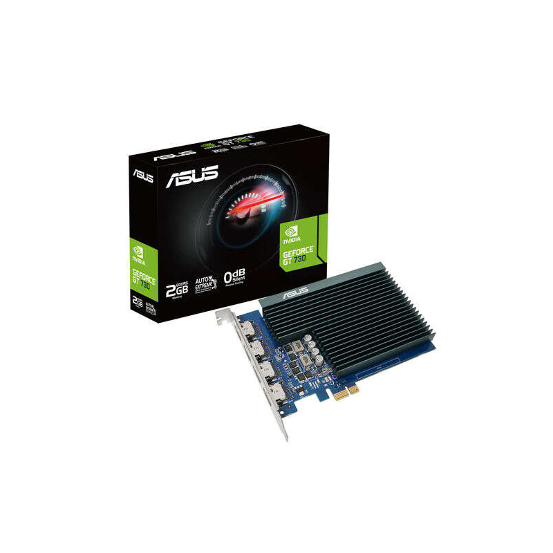 Carte graphique Asus GeForce GT 730 2 Go GDDR5 NVIDIA - PCIe 2.0, HDMI
