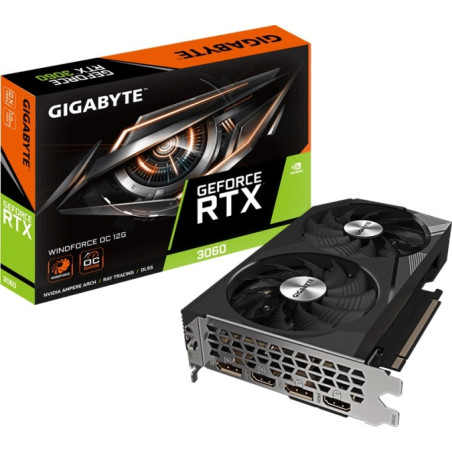 Carte graphique Gigabyte GeForce RTX 3060 WINDFORCE OC 12 Go GDDR6