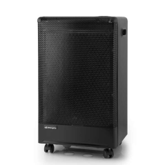 Poêle Catalytique Orbegozo H 55 - Puissance maximale 3000W - Poignées et roues pour le transport - Allumage piézoélectrique - Tr