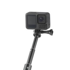 Perche monopode Hama Selfie 90 avec filetage 1/4" - Longueur de 30 à 90 cm - Corps en métal - Dragonne - Compatible avec les cam