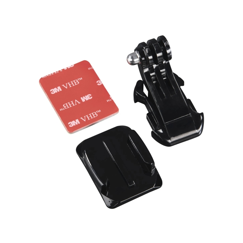 Support de casque Hama pour caméra sportive - Adhésif 3M - Filetage standard - Plastique - Noir