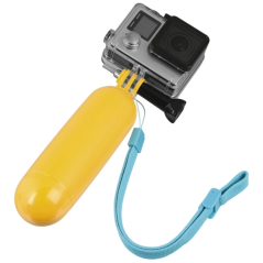 Poignée flottante Hama pour caméra sportive - Haute visibilité - Plastique - Filetage standard - Jaune