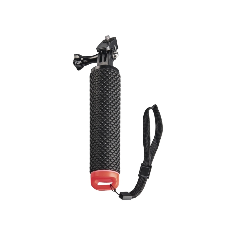 Poignée flottante Hama pour caméra sportive - Plastique - Filetage standard - Noire