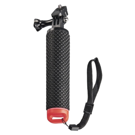 Poignée flottante Hama pour caméra sportive - Plastique - Filetage standard - Noire