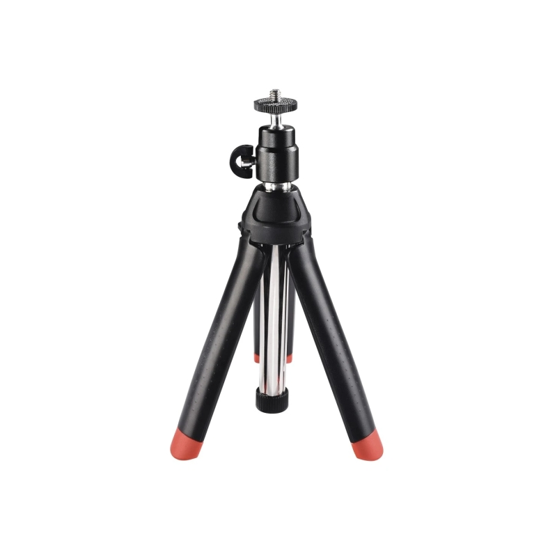 Mini trépied Hama Multi 4 en 1 avec filetage 1/4" - Hauteur réglable jusqu'à 86 cm - Support pour smartphone et caméra sport - P