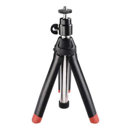 Mini trépied Hama Multi 4 en 1 avec filetage 1/4" - Hauteur réglable jusqu'à 86 cm - Support pour smartphone et caméra sport - P