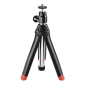 Mini trépied Hama Multi 4 en 1 avec filetage 1/4" - Hauteur réglable jusqu'à 86 cm - Support pour smartphone et caméra sport - P