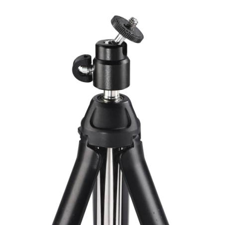 Mini trépied Hama Multi 4 en 1 avec filetage 1/4" - Hauteur réglable jusqu'à 86 cm - Support pour smartphone et caméra sport - P