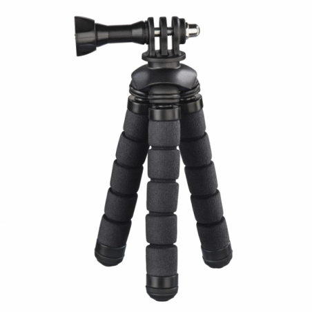 Trépied Hama Flex pour smartphone et caméra sportive - Pliable - Hauteur réglable jusqu'à 14 cm - Charge maximale 4 kg - Alumini