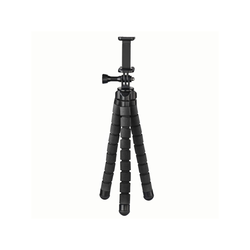 Trépied Hama Flex pour smartphone et caméra sport - Poids max. 300 g - Pliable - Hauteur réglable jusqu'à 26 cm - Plastique - No