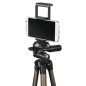 Trépied Hama pour smartphone et tablette - Poids max. 500 g - Hauteur réglable jusqu'à 106 cm - Aluminium - Rotule 3D - Couleur