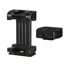 Support pour smartphone Hama Pro II - Déclencheur Bluetooth - Poids max. 300 g - Largeur de l'appareil : 4,8 à 9,5 cm - Aluminiu