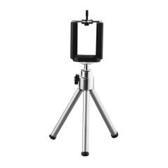 Support trépied pour smartphone Hama - Filetage 1/4" - Poids max. 300 g - Largeur de l'appareil : 5,5 à 8,2 cm - Noir