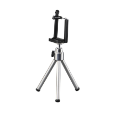 Support trépied pour smartphone Hama - Filetage 1/4" - Poids max. 300 g - Largeur de l'appareil : 5,5 à 8,2 cm - Noir