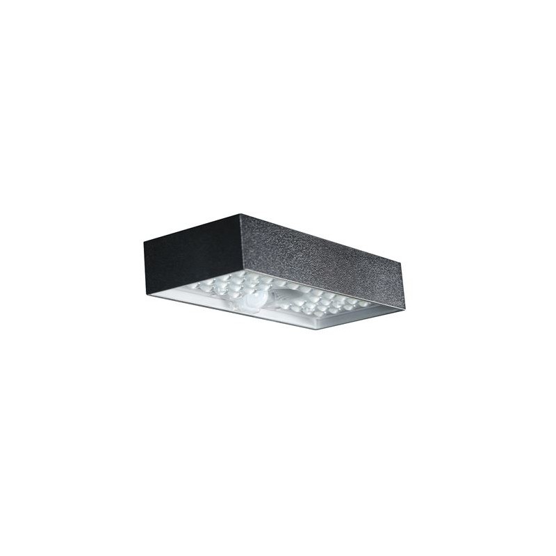 Lampe Solaire LED Elbat - 230X97X42,7mm - 6W, 900 Lumens - Lumière Blanche 4000K - Détecteur de Mouvement - Couleur Noir