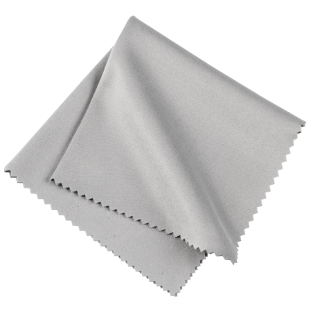 Présentoir Hama Micro avec 14 lingettes de nettoyage pour opticiens - 80 % polyester - Lavable à la main - 20 x 20 cm - Gris