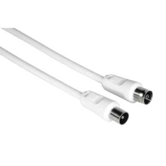 Câble coaxial Hama mâle/femelle pour antenne - Longueur 1,5 m - Blindage 75 dB - Impédance 75 ohms - Blanc