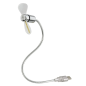 Ventilateur USB Hama - Affichage de la température - Longueur : 30 cm - Flexible - Couleur argent
