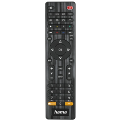 Télécommande universelle Hama 4 en 1 pour téléviseur - Portée de 10 m - 45 boutons - Compatible avec 4 appareils simultanément -