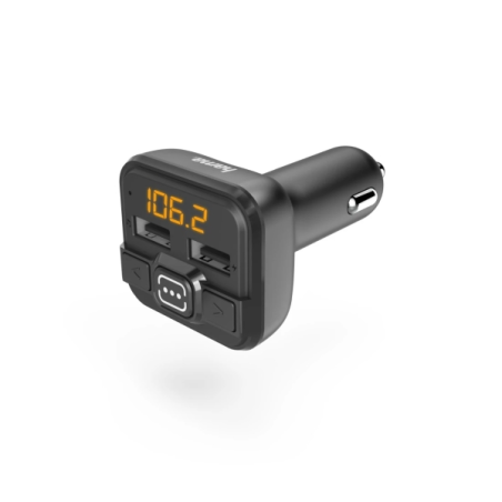Émetteur FM Hama pour voiture - Entrée USB - Noir