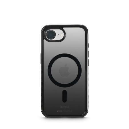 Coque Hama Extreme Protect pour iPhone 16E - Magnétique - Antidérapante - Polycarbonate - Protection D3O - Bords surélevés - Noi