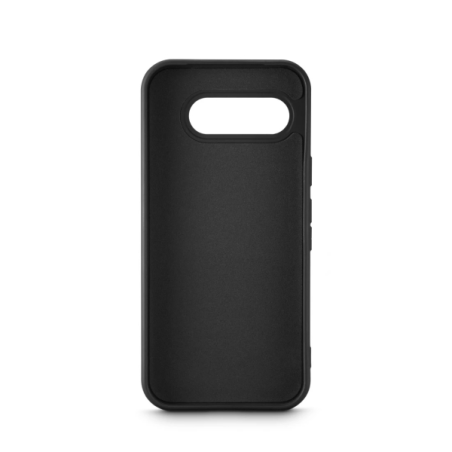 Coque Hama Fantastic Feel pour Google Pixel 9A - Polyuréthane thermoplastique - Bords surélevés - Noir