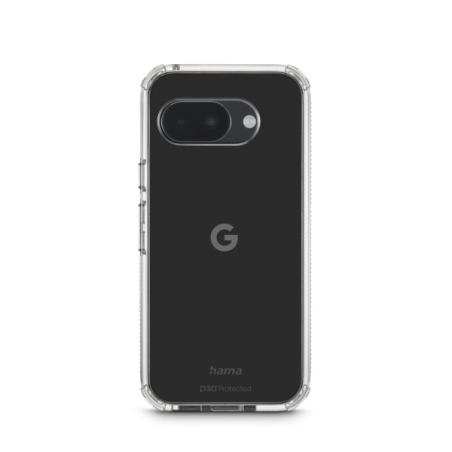Coque Hama Extreme Protect pour Google Pixel 9A - Antidérapante - Polycarbonate - Protection D3O - Bords surélevés - Transparent