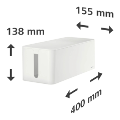 Multiprise Hama Maxi avec boîte de gestion des câbles - Organisation et nettoyage faciles - Protection enfants et animaux - Diam