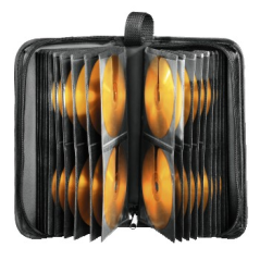 Pochette antistatique Hama en nylon pour 80 CD/DVD - Pochettes en polyester - Protection contre les charges électrostatiques - 2