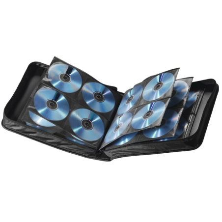 Pochette antistatique Hama en nylon pour 160 CD/DVD - Pochettes en polyester - Protection contre les charges électrostatiques -