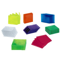 Hama Lot de 5 boîtiers CD/DVD vides - Polystyrène - 14 x 12,4 x 1,04 cm - Transparent