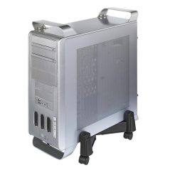 Support pour unité centrale Hama en forme de X - Capacité jusqu'à 25 kg - Roulettes - Pieds en caoutchouc antidérapants - 9,7 x