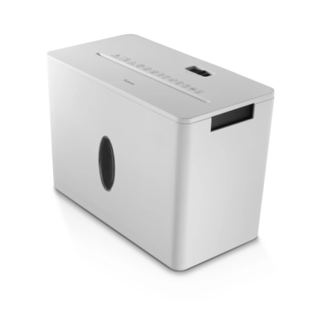 Destructeur de documents portatif Hama Safe x40-W - 210 W - 8 L - Détruit jusqu'à 4 feuilles - Vitesse 1,8 m/min - Coupe croisée
