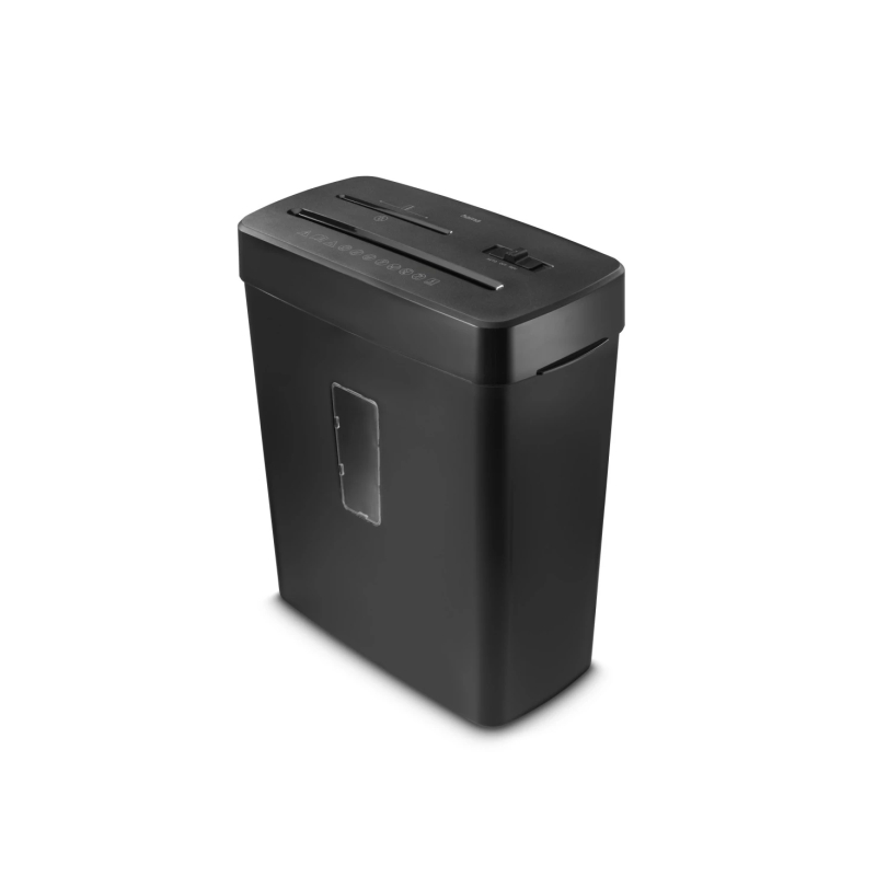 Destructeur de documents portatif Hama Prime M50Cd-B - 220 W - 13 L - 68 dB - Détruit jusqu'à 6 feuilles - Vitesse de coupe : 2,