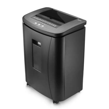 Destructeur de documents automatique Hama Safe Auto M1200 - 80 W - Capacité 25 L - Vitesse 2,5 m/min - Coupe croisée P-4 - Convi
