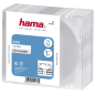 Hama Lot de 10 boîtiers CD/DVD vides et fins - Polystyrène - 12,5 x 14,2 x 0,52 cm - Transparent