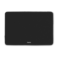 Tapis de souris Hama Business - Base antidérapante - Bords renforcés - Surface en tissu - 29,7 x 0,3 x 21,3 cm - Noir