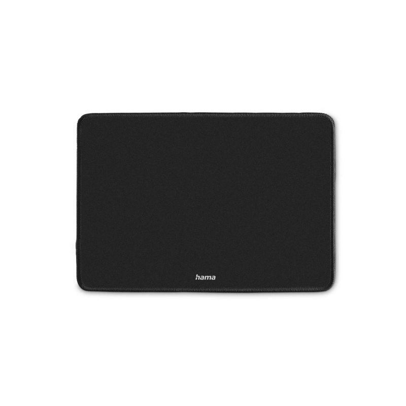 Tapis de souris Hama Business - Base antidérapante - Bords renforcés - Surface en tissu - 29,7 x 0,3 x 21,3 cm - Noir
