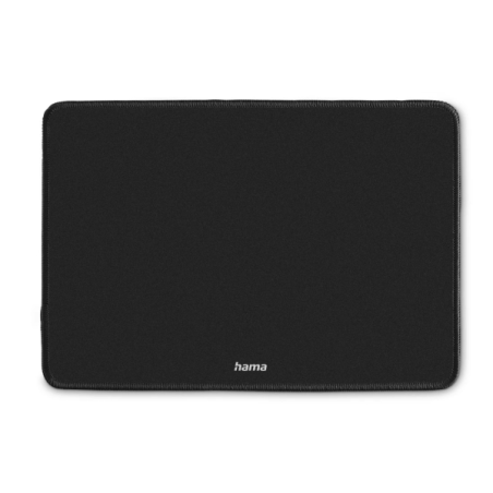 Tapis de souris Hama Business - Base antidérapante - Bords renforcés - Surface en tissu - 29,7 x 0,3 x 21,3 cm - Noir