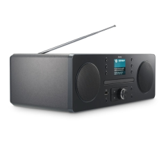 Radio CD numérique Hama DR1560CBT - Puissance 10 W - Bluetooth - Prise jack 3,5 mm - USB-A - Minuterie - Horloge - Câble de 146