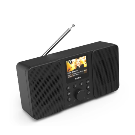 Radio numérique Hama DIR10 - Puissance 6 W - Bluetooth - Câble de 180 cm - Écran 2,4" - Horloge - Double bande 2,4 et 5 GHz - Co