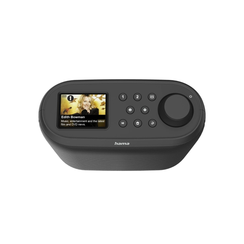 Radio numérique Hama DIR400 - Bluetooth - Écran 2,4" - Câble de 180 cm - Double bande 2,4 et 5 GHz - Mémorisation jusqu'à 30 sta