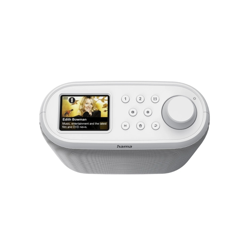 Radio numérique Hama DIR400 - Bluetooth - Écran 2,4" - Câble de 180 cm - Double bande 2,4 et 5 GHz - Mémorisation jusqu'à 30 sta